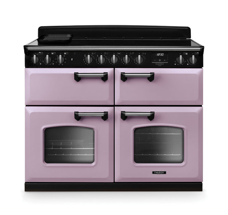 Falcon NGC Classic Deluxe 110cm Induction Range Cooker with Slow Cook Oven — Heather / Chrome
