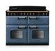 Falcon NGC Classic Deluxe 110cm Induction Range Cooker with Slow Cook Oven — Stone Blue / Antique Brass