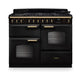 Falcon NGC Classic Deluxe 110cm Dual Fuel Range Cooker with Proving Drawer — Charcoal Black / Antique Brass