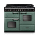 Falcon NGC Classic Deluxe 110cm Dual Fuel Range Cooker with Proving Drawer — Mineral Green / Chrome