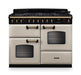 Falcon NGC Classic Deluxe 110cm Dual Fuel Range Cooker with Proving Drawer — Pale Cream / Antique Brass