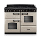 Falcon NGC Classic Deluxe 110cm Dual Fuel Range Cooker with Proving Drawer — Pale Cream / Chrome