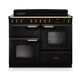 Falcon NGC Classic Deluxe 110cm Induction Range Cooker with Proving Drawer — Charcoal Black / Antique Brass