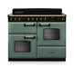 Falcon NGC Classic Deluxe 110cm Induction Range Cooker with Proving Drawer — Mineral Green / Antique Brass