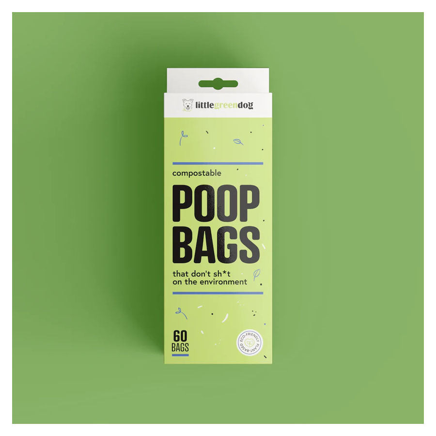 Compostable Poop Bags - Little Green Dog 60 Pack — Folders