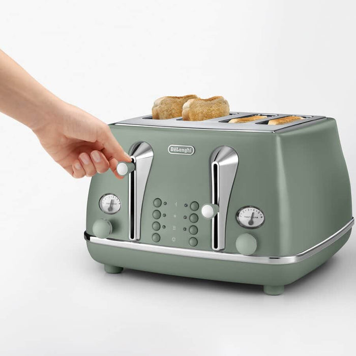 Icona Capitals 4 Slice Toaster Green CTOC4003.MG, 1800W_3