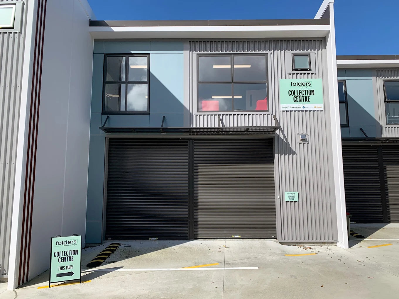 Folders Hobsonville order-collection centre exterior