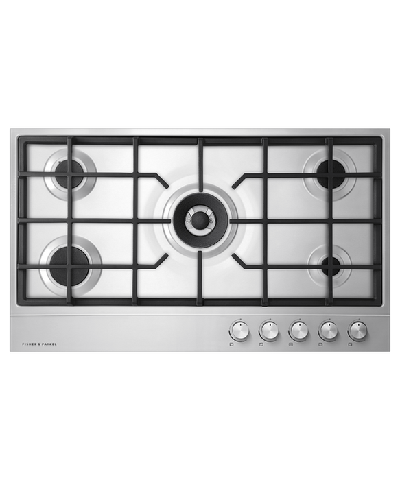 Fisher & Paykel 90cm Gas on Steel Cooktop