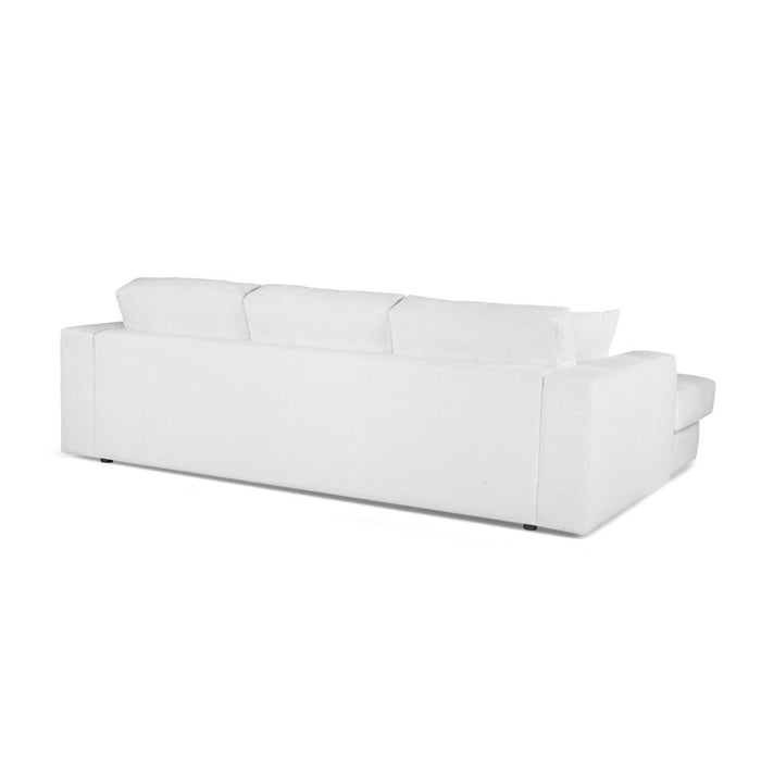 Furniture By Design Hugo 3 Seater Chaise - speckle White FALHUG3SCBW_3