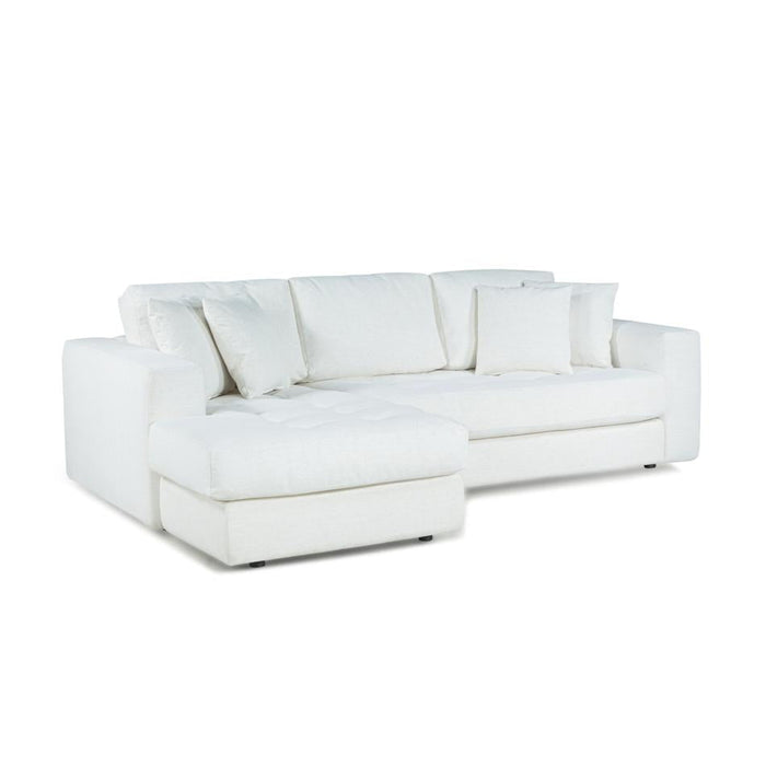 Furniture By Design Hugo 3 Seater Chaise - speckle White FALHUG3SCBW_8