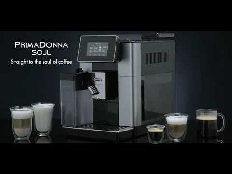 Delonghi PrimaDonna Soul Automatic Coffee Machine ECAM61075MB_video