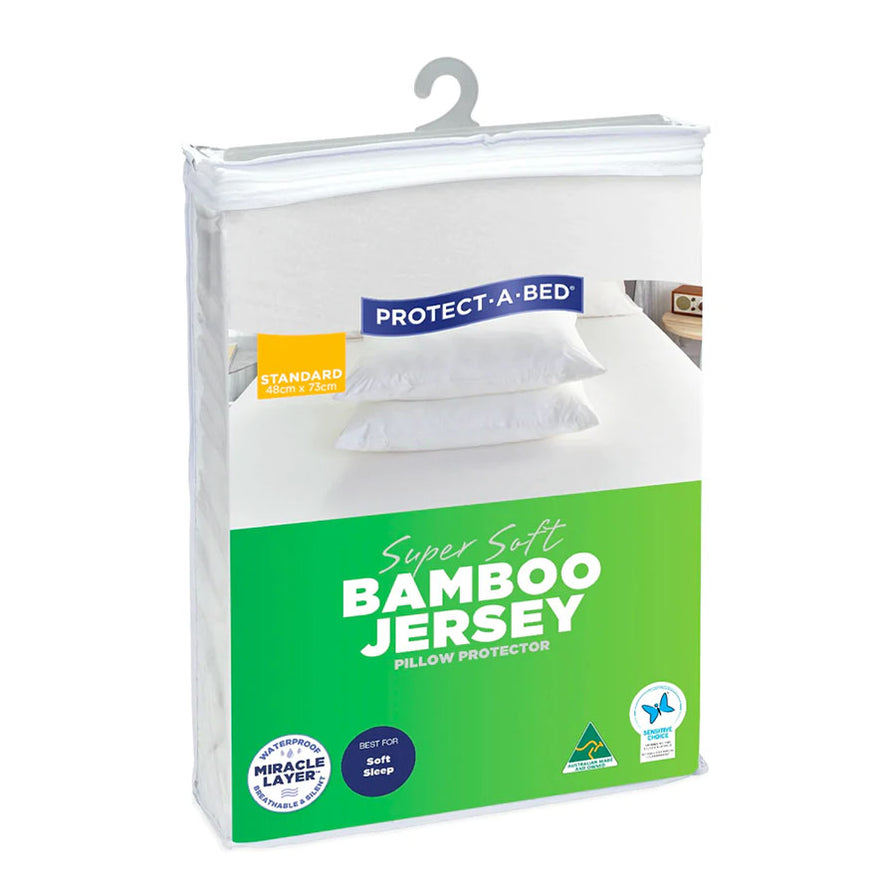 ProtectABed Bamboo Jersey Pillow Protectors — Folders