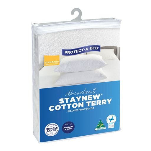 Protect-A-Bed Staynew Cotton Terry Pillow Protector