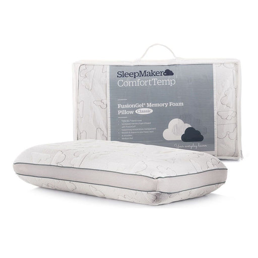 Sleepmaker Comfort Fusion Gel Memory Foam Mid Profile Pillow