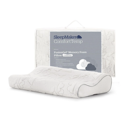 Sleepmaker Comfort Fusion Gel Memory Foam Contour Pillow