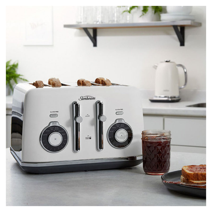 Sunbeam Alinea Select 4 Slice Toaster White TA2840W — Folders