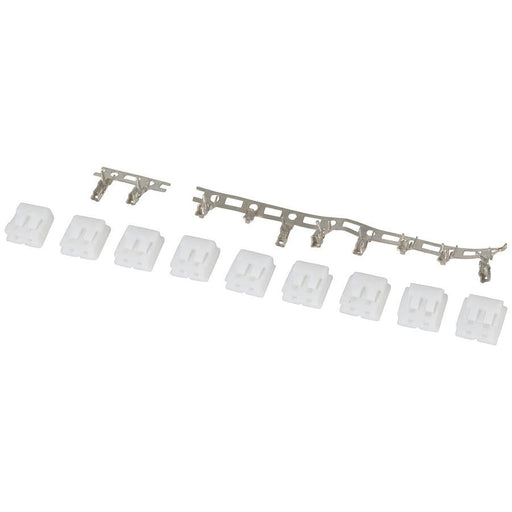 0.1” (2.54mm) 2-Pin Crimp Connector - 10-Pack - Folders
