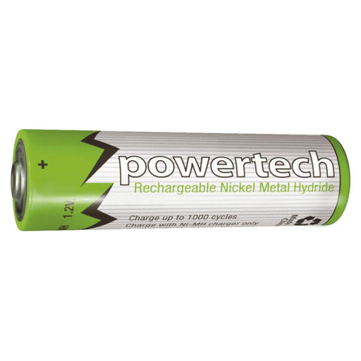 1.2V AA 2500mAh Rechargeable Ni-MH Powertech Battery - Nipple - Folders