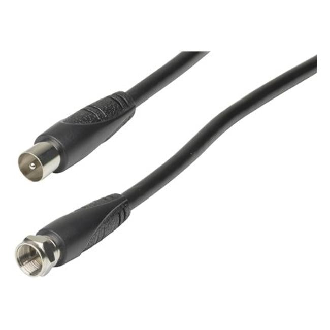 1.5M Tv Antenna Cable - F Plug To Tv Coaxial Plug