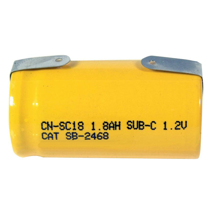 1.8Ah Sub C Rechargeable Ni-CD Battery - Solder - Folders