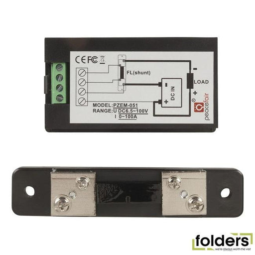 100a 6.5-100v dc power meter with external shunt - Folders
