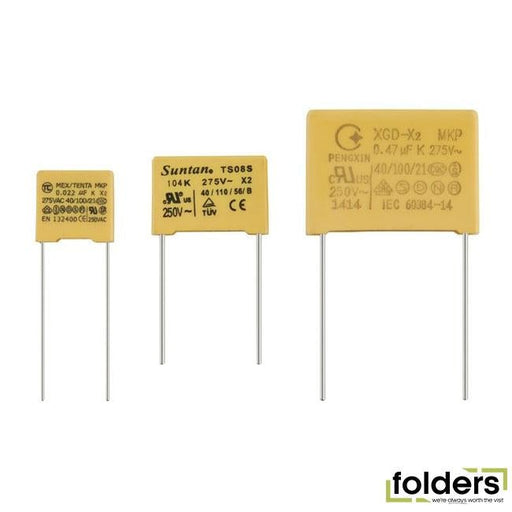 100nf 250vac metallised polypropylene x2 capacitor - Folders