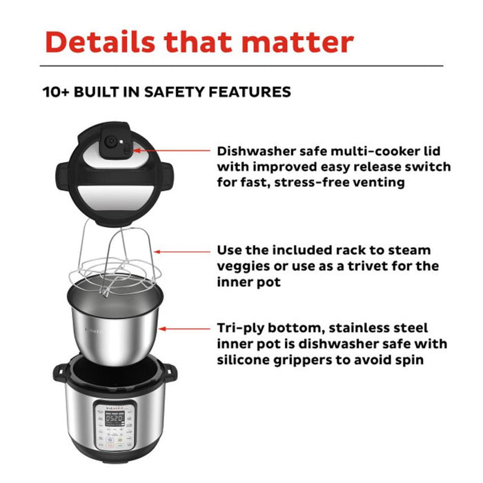 Instant Pot Duo Plus Multi Cooker 5.7L 112-0184-01