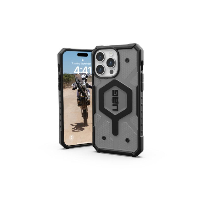 UAG Pathfinder Clear Magsafe iPhone 15 Pro Max Ash 114301113131