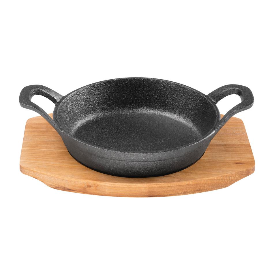Pyrolux Pyrocast 12Cm Round Gratin With Maple Tray 11870 1
