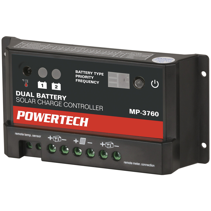 Dual Battery Solar Charge Controller - Powertech 10A — Folders