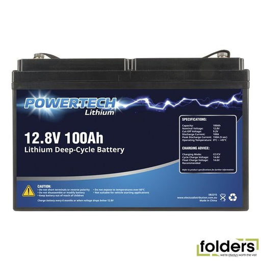 12.8v 100ah lithium deep cycle battery - Folders