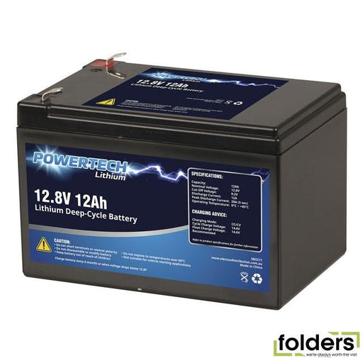 12.8v 12ah lithium deep cycle battery - Folders