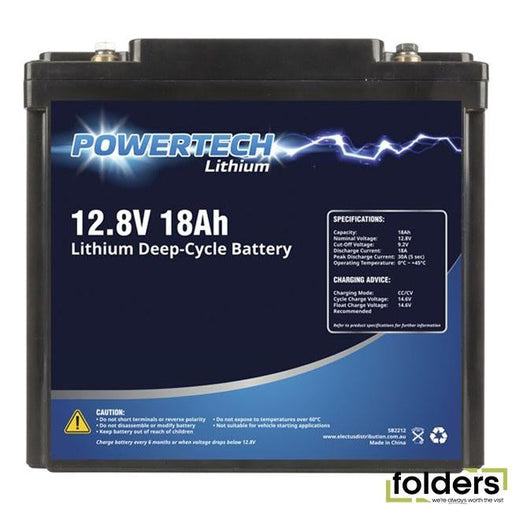 12.8v 18ah lithium deep cycle battery - Folders