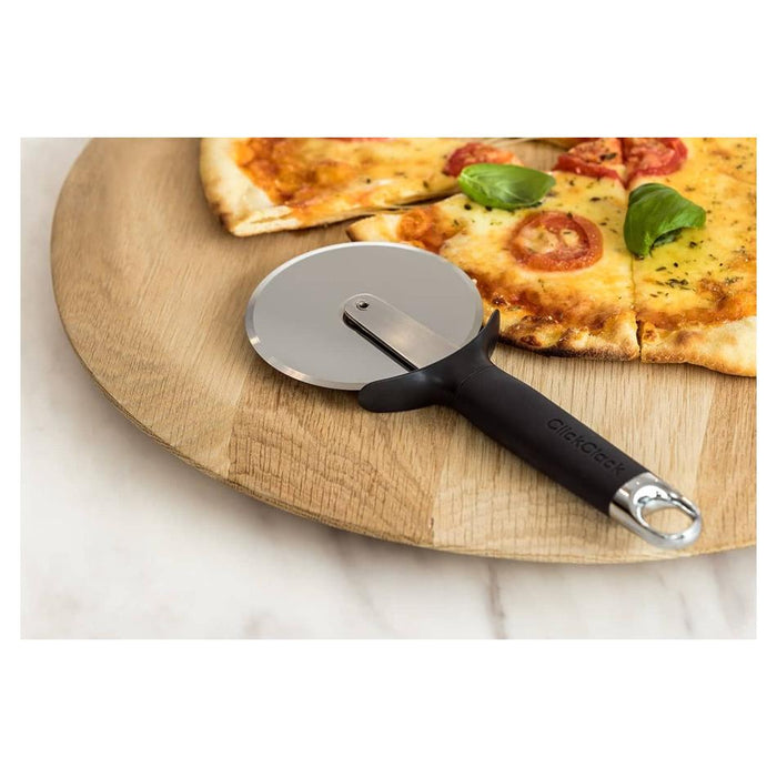 ClickClack Pizza Wheel - Grey & Polished Chrome
