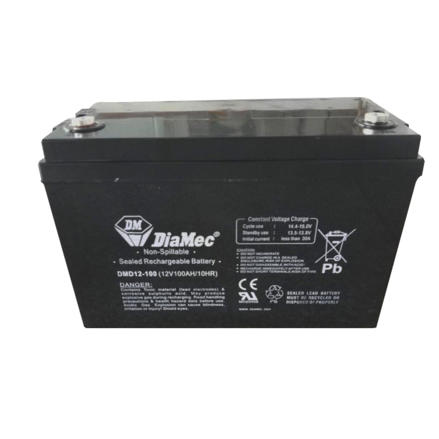 12V 100Ah AGM Deep Cycle Battery — Folders