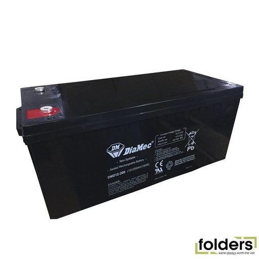 12v 200ah agm deep cycle battery - Folders