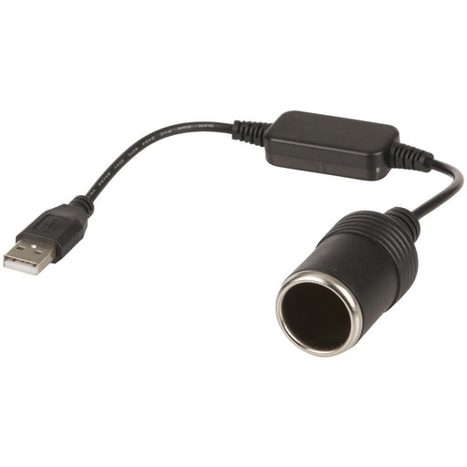 12V 8W USB Step-Up Power Cable to Cig Socket - Folders