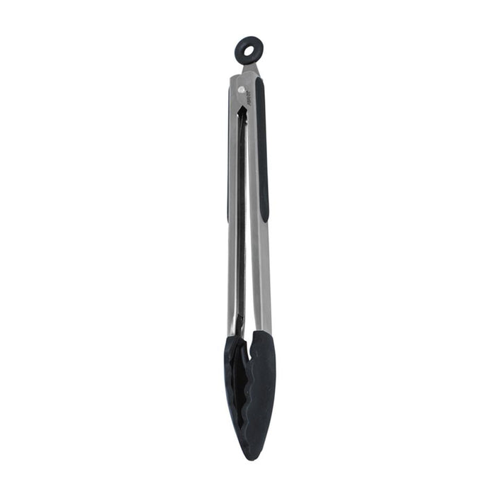 Avanti Silicone Tongs With Stainless Steel Handle 30Cm - Black 13203