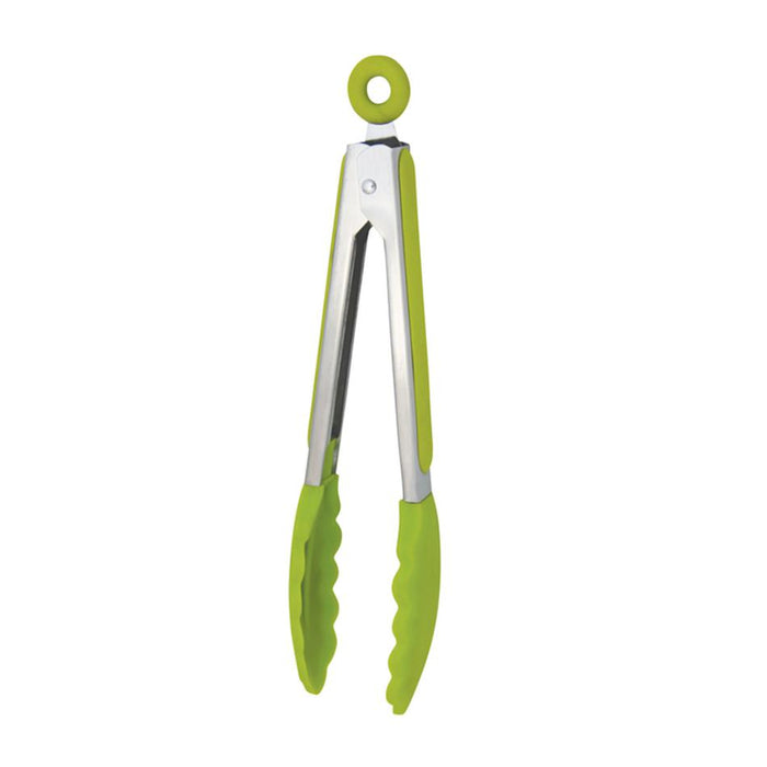 Avanti Silicone Tongs With Stainless Steel Handle 23Cm - Green 13283