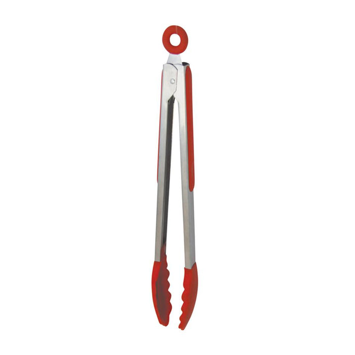 Avanti Silicone Tongs With Stainless Steel Handle 30Cm - Red 13284