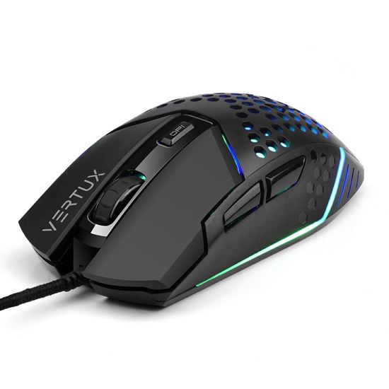 Vertux 6 Button Gaming Mouse, Lag Free, Honeycomb Ventilated Design.