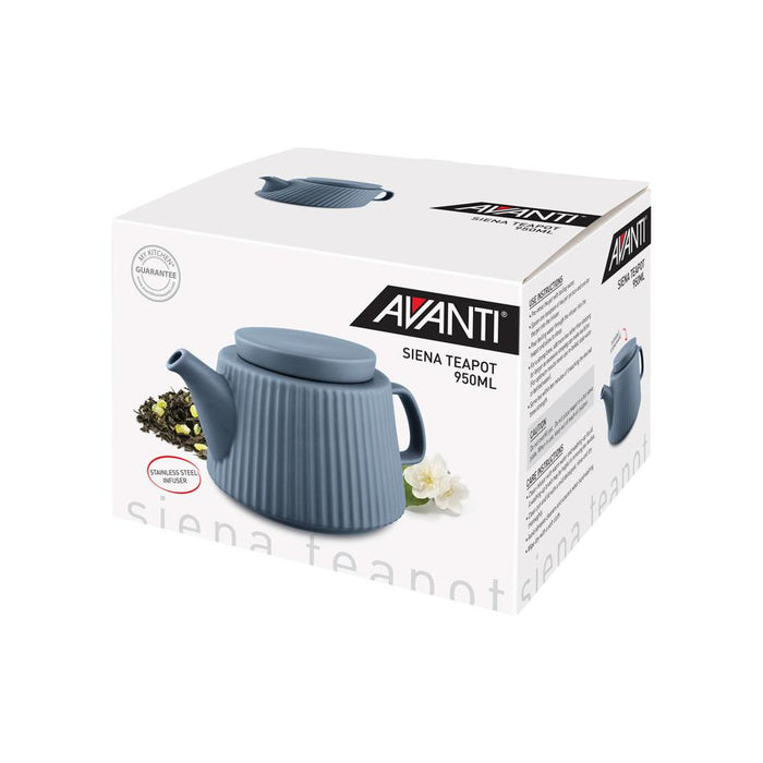 Avanti Siena Teapot - 950Ml - Blue 14832