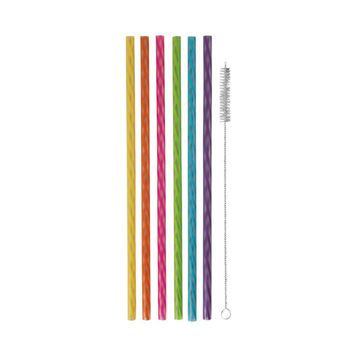 Avanti Reusable Straws - Rainbow - Set Of 24 14914