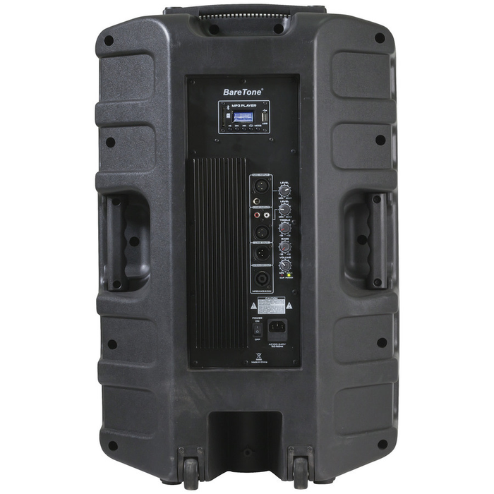 15” PA System with Two Wireless UHF Microphones - Folders