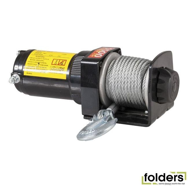 1500lb electric winch with remote - Folders