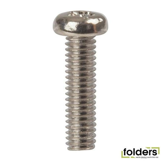 15mm x m4 round philips head steel screws - pk.200 - Folders