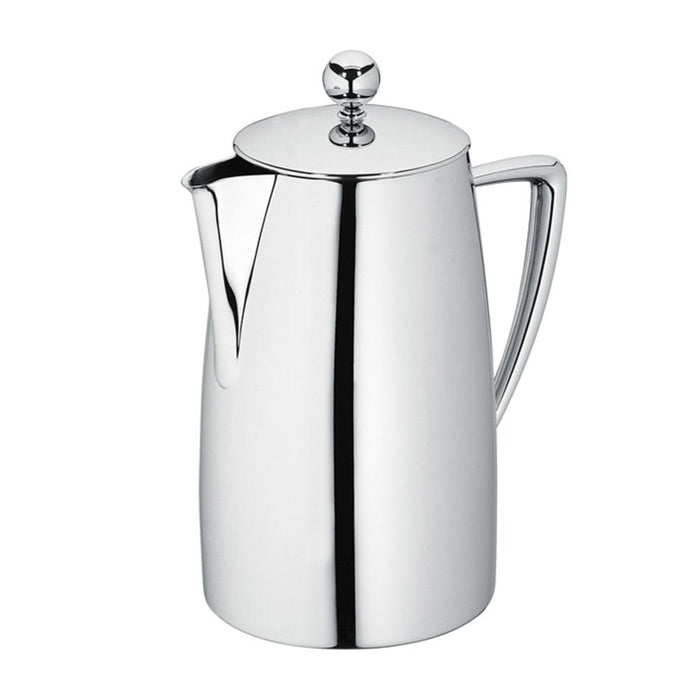 Art Deco Double Wall Coffee Plunger - 800Ml / 6 Cup - Stainless Steel