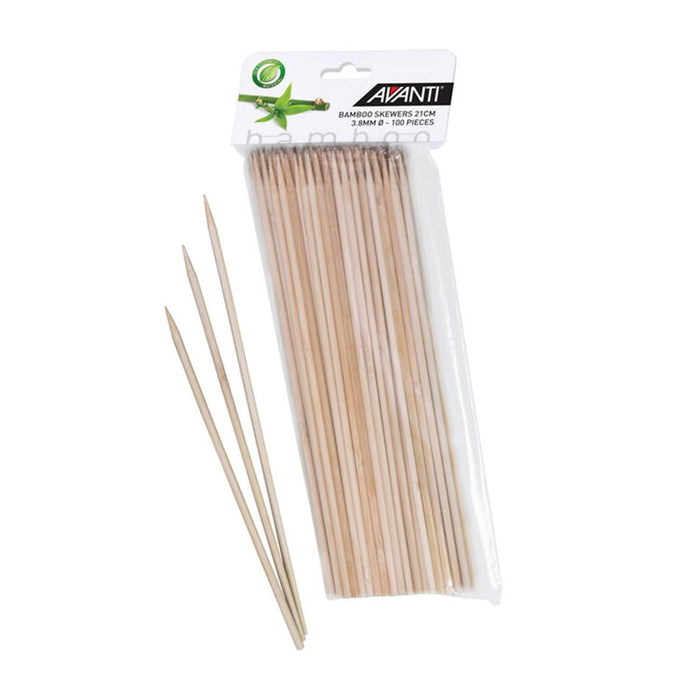 Avanti Bamboo Skewers 25Cm - 100 Piece Pack 16689