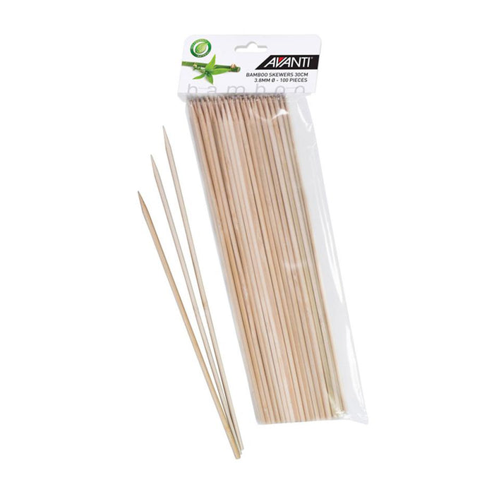 Avanti Bamboo Skewers 30Cm - 100 Piece Pack 16690