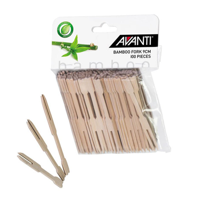 Avanti Bamboo Forks - 9cm 50 Piece Pack 16695